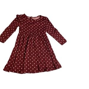Polka Dot Long Sleeve Kids Dress size 3T